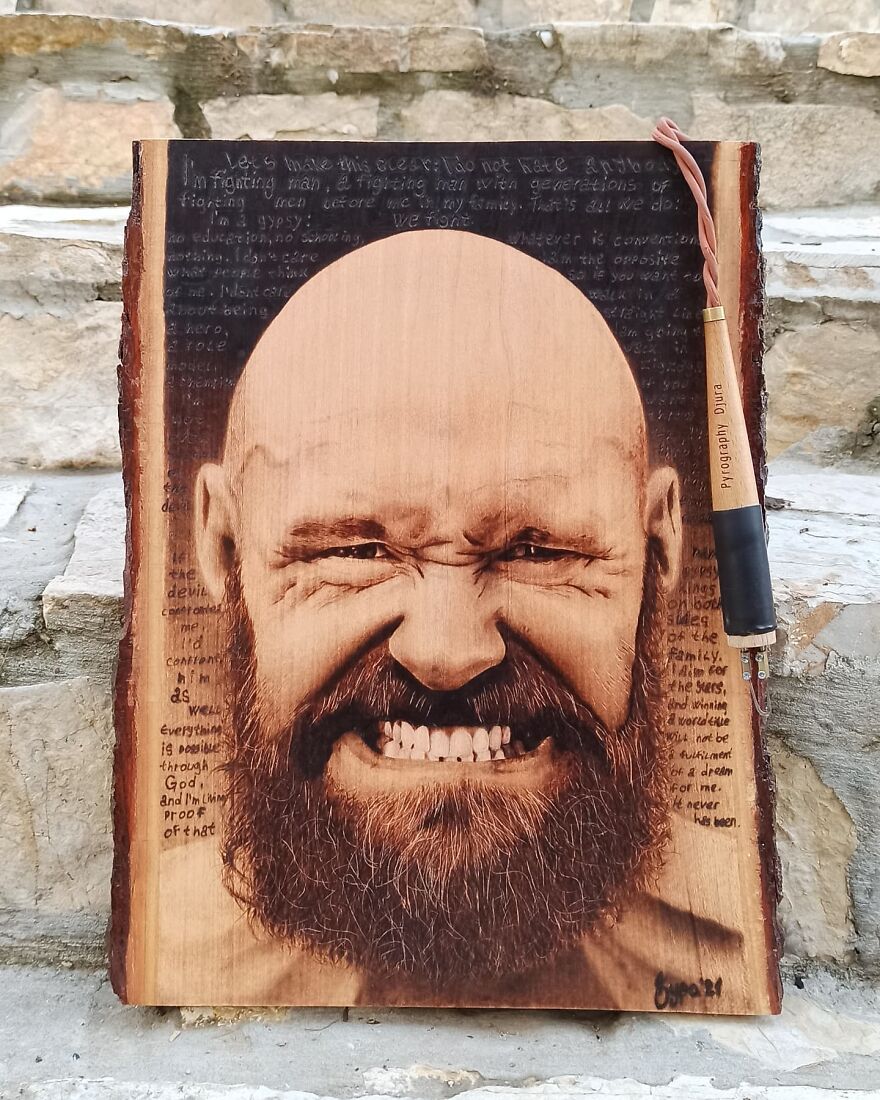 Artist Burns Wood To Make Extremely Realistic Portraits Of Celebrities And Cultural Icons On Them (41 Pics) Artist Burns Wood To Make Extremely Realistic Portraits Of Celebrities And Cultural Icons On Them (41 Pics)