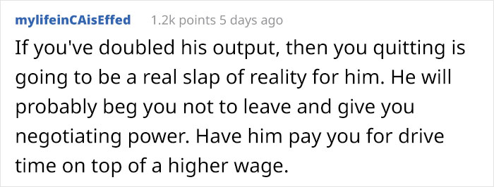 Employee Is Pushed Over The Line After Boss Berates Them For Being Late On Their Day Off Employee Is Pushed Over The Line After Boss Berates Them For Being Late On Their Day Off