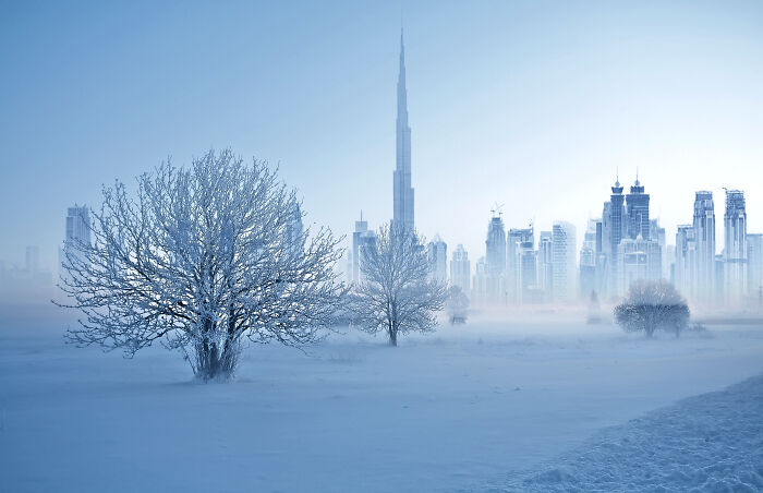 Dubai If It Had A Snowy Winter (13 Pics) Dubai If It Had A Snowy Winter (13 Pics)
