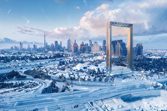 Dubai If It Had A Snowy Winter (13 Pics) Dubai If It Had A Snowy Winter (13 Pics)