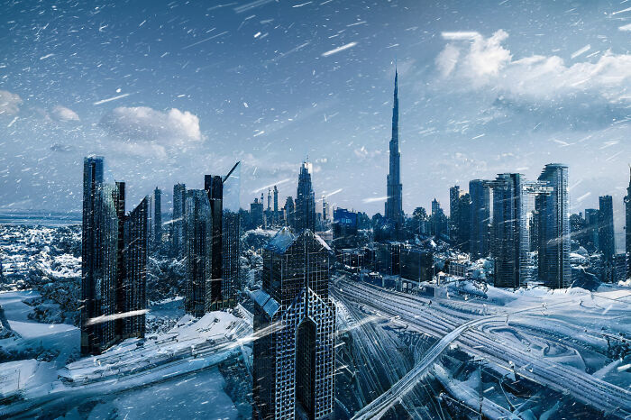 Dubai If It Had A Snowy Winter (13 Pics) Dubai If It Had A Snowy Winter (13 Pics)