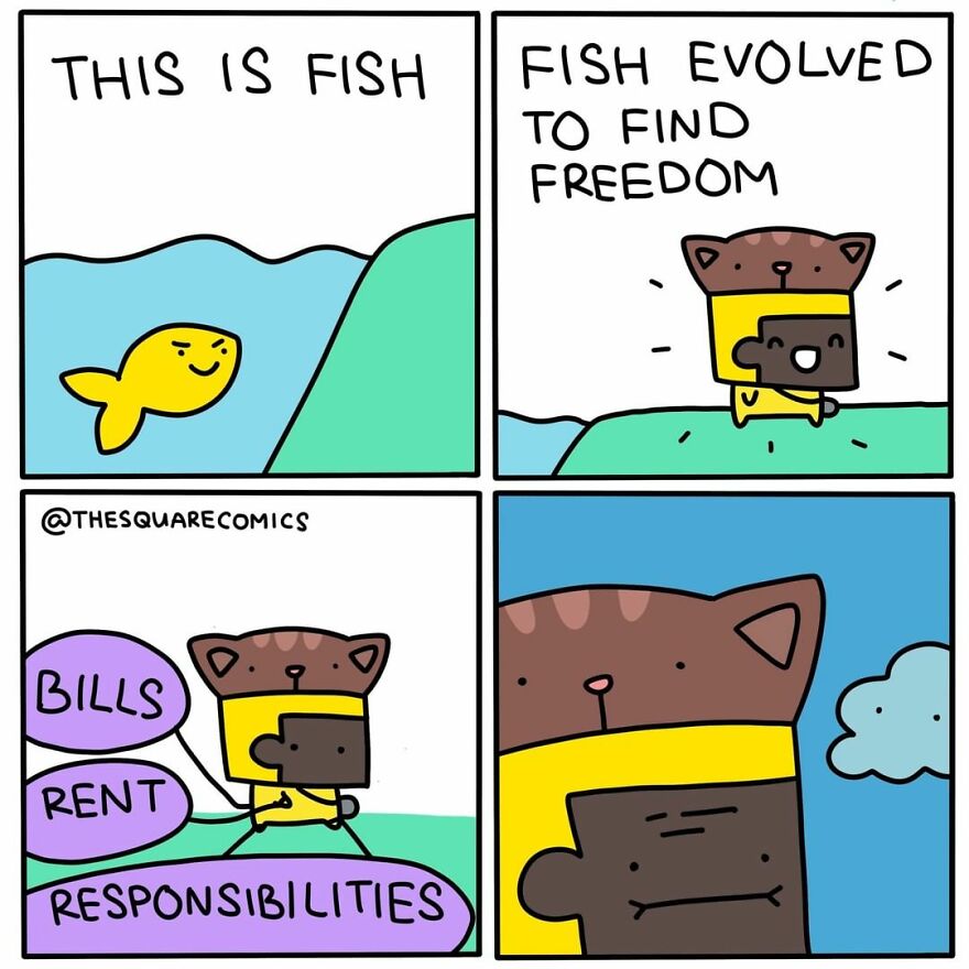 30 Comics That Are Perfect For People Who Have A Dark Sense Of Humor By The Square Comics (New Pics)