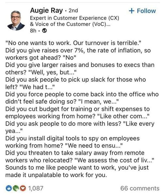 “Anti-Work:” This Facebook Group Is Throwing Punches At Late Stage Capitalism, And Here Are 30 Of Its Best Posts “Anti-Work:” This Facebook Group Is Throwing Punches At Late Stage Capitalism, And Here Are 30 Of Its Best Posts