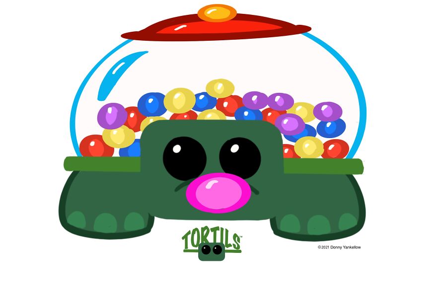 I Created A Series Of Turtles And Tortoises With Different Themed Shells Called Tortils I Created A Series Of Turtles And Tortoises With Different Themed Shells Called Tortils