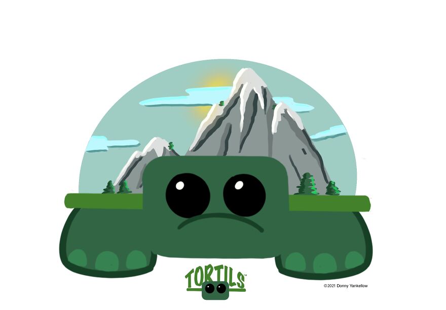 I Created A Series Of Turtles And Tortoises With Different Themed Shells Called Tortils I Created A Series Of Turtles And Tortoises With Different Themed Shells Called Tortils