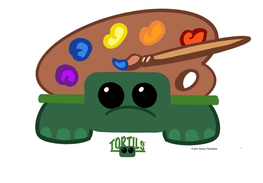 I Created A Series Of Turtles And Tortoises With Different Themed Shells Called Tortils I Created A Series Of Turtles And Tortoises With Different Themed Shells Called Tortils