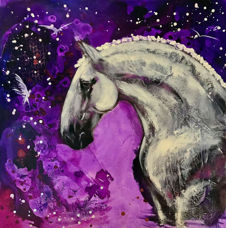 Emerging Artist Chases Her Dreams By Painting Wild Scenes Of Horses Emerging Artist Chases Her Dreams By Painting Wild Scenes Of Horses