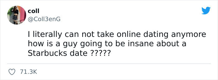 Woman Goes Viral On Twitter For Showing A Dramatic Message A Guy Sent Her When She Suggested To Meet At Starbucks For Their First Date