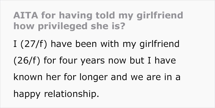 Ivy League Girlfriend Looks Down On Lower-Pay Workers, Gets Reminded How Privileged She Is By Partner And Causes A Scene Ivy League Girlfriend Looks Down On Lower-Pay Workers, Gets Reminded How Privileged She Is By Partner And Causes A Scene