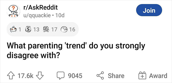 People Share 35 Parenting “Trends” They Strongly Disagree With People Share 35 Parenting “Trends” They Strongly Disagree With