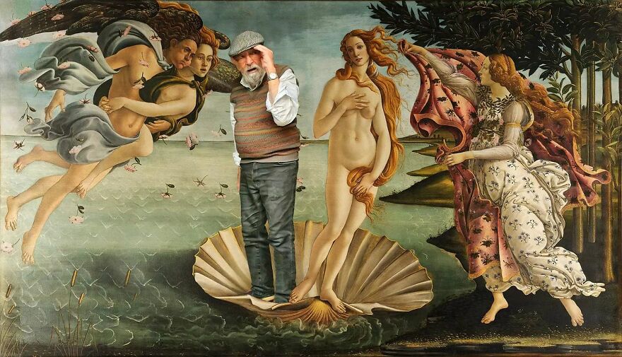 Son Tries To Make People Laugh By Photoshopping His Dad Into Famous Paintings (23 Pics) Son Tries To Make People Laugh By Photoshopping His Dad Into Famous Paintings (23 Pics)