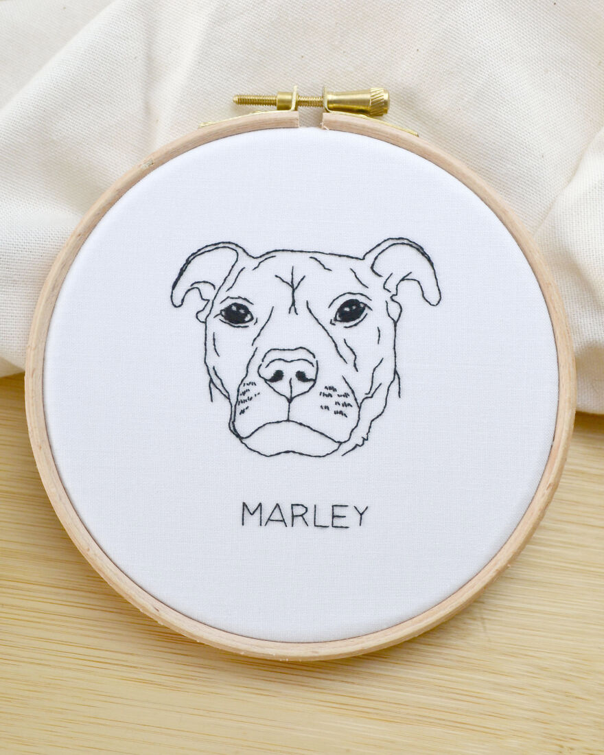 7 Embroidered Pet Portraits I’ve Done Recently 7 Embroidered Pet Portraits I’ve Done Recently
