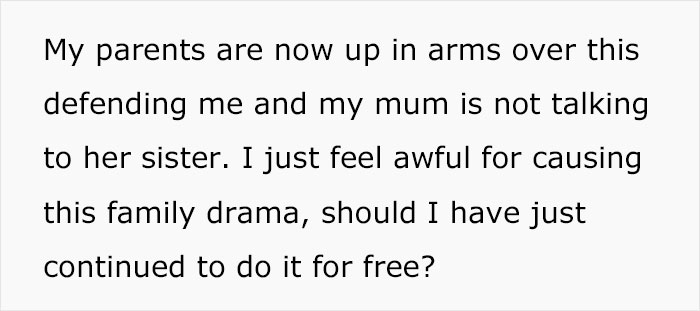 Teen Babysits Her 3 Cousins Full-Time Almost Every Day, All Hell Breaks Loose When She Asks To Get Paid Teen Babysits Her 3 Cousins Full-Time Almost Every Day, All Hell Breaks Loose When She Asks To Get Paid