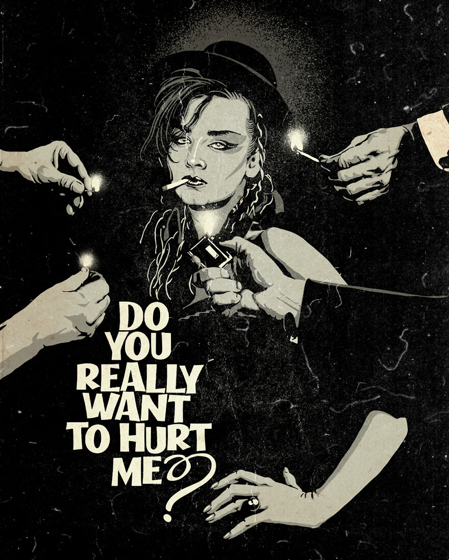 I Created An Art Series In Which Post-Punk, Goth And New Wave Bands Appear In Black And White Cult Film Classics (11 Pics) I Created An Art Series In Which Post-Punk, Goth And New Wave Bands Appear In Black And White Cult Film Classics (11 Pics)