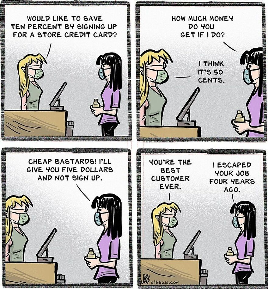 Artist Creates Humorous Comics That Retail Workers And Regular People Will Probably Relate To (30 New Pics) Artist Creates Humorous Comics That Retail Workers And Regular People Will Probably Relate To (30 New Pics)