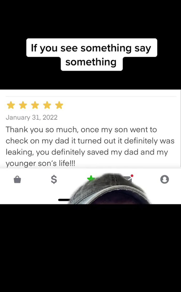 Delivery Person Followed Her Instincts And Ended Up Saving A Customer From A Gas Leak In His House Delivery Person Followed Her Instincts And Ended Up Saving A Customer From A Gas Leak In His House