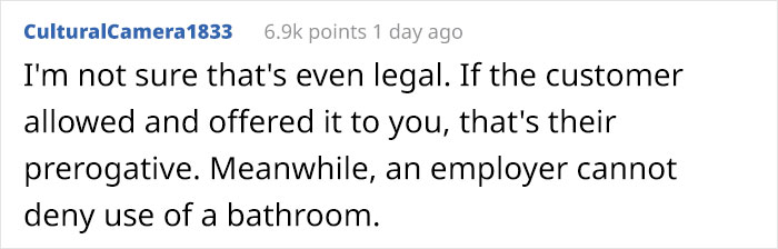 Insurance Agent Gets Fired For Using A Client’s Restroom, Takes Revenge By Informing Them About The Situation So They Cancel Their Policy Insurance Agent Gets Fired For Using A Client’s Restroom, Takes Revenge By Informing Them About The Situation So They Cancel Their Policy