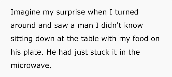 Man Steals Coworker’s Food And She Yanks It From Under His Nose, Embarrassing Him In Front Of His Colleagues