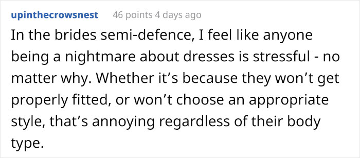 Bride Says She Wants To Drop Her Sister As A Bridesmaid Because She Won’t Wear A Dress Her Size, Asks The Internet What To Do Bride Says She Wants To Drop Her Sister As A Bridesmaid Because She Won’t Wear A Dress Her Size, Asks The Internet What To Do