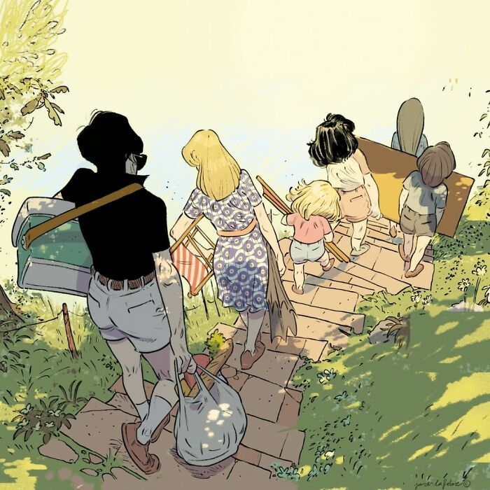 Artist Perfectly Captures The Essence Of A Loving Family (30 Illustrations) Artist Perfectly Captures The Essence Of A Loving Family (30 Illustrations)
