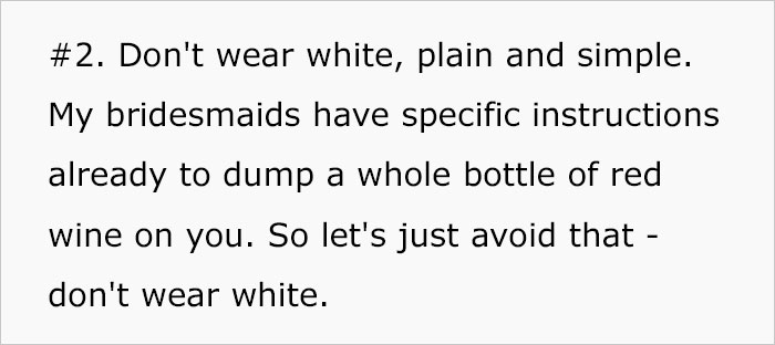 Discussion Online Ensues After This Bride-To-Be Shared A List Of 12 Rules For Guests At Her Upcoming Wedding