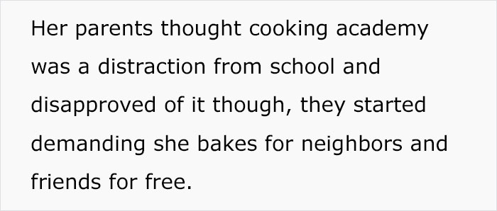 ‘She Was Heartbroken’: Parents Got Mad At The Relative Who Gave A 16 Y.O. $50 For The Cake She Baked ‘She Was Heartbroken’: Parents Got Mad At The Relative Who Gave A 16 Y.O. $50 For The Cake She Baked