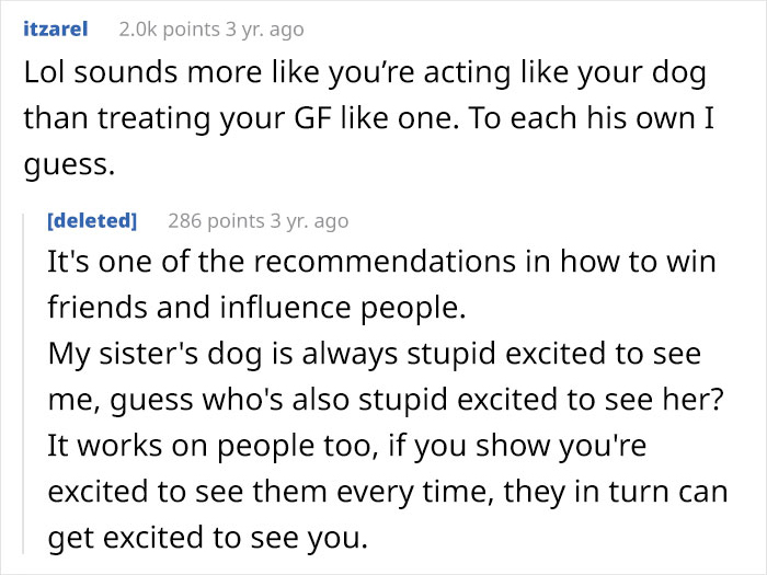 Girlfriend Complained That BF Isn’t Affectionate Enough, He Fixed The Issue By Treating Her Like A Dog, And The Internet Doesn’t Know What To Think Anymore Girlfriend Complained That BF Isn’t Affectionate Enough, He Fixed The Issue By Treating Her Like A Dog, And The Internet Doesn’t Know What To Think Anymore