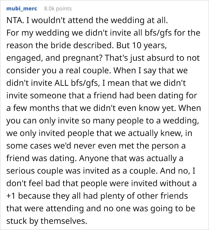 Woman Gets Labeled A Jerk For Refusing To Attend Friend’s Wedding After Her Fiance Is Not Invited Woman Gets Labeled A Jerk For Refusing To Attend Friend’s Wedding After Her Fiance Is Not Invited