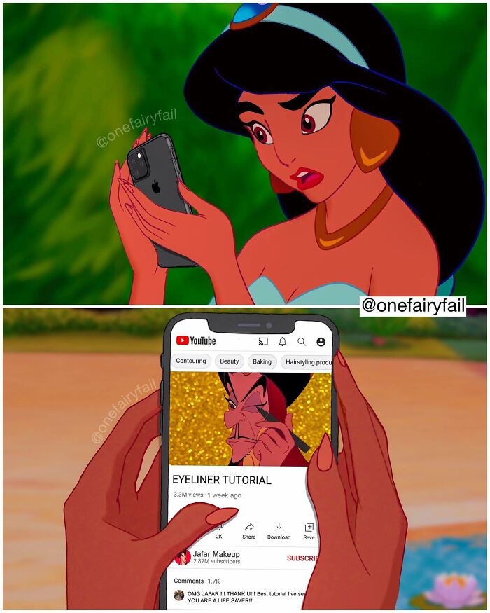 Artist Modernizes Disney Characters By Placing Them In All Sorts Of Interesting Scenarios (30 Pics) Artist Modernizes Disney Characters By Placing Them In All Sorts Of Interesting Scenarios (30 Pics)