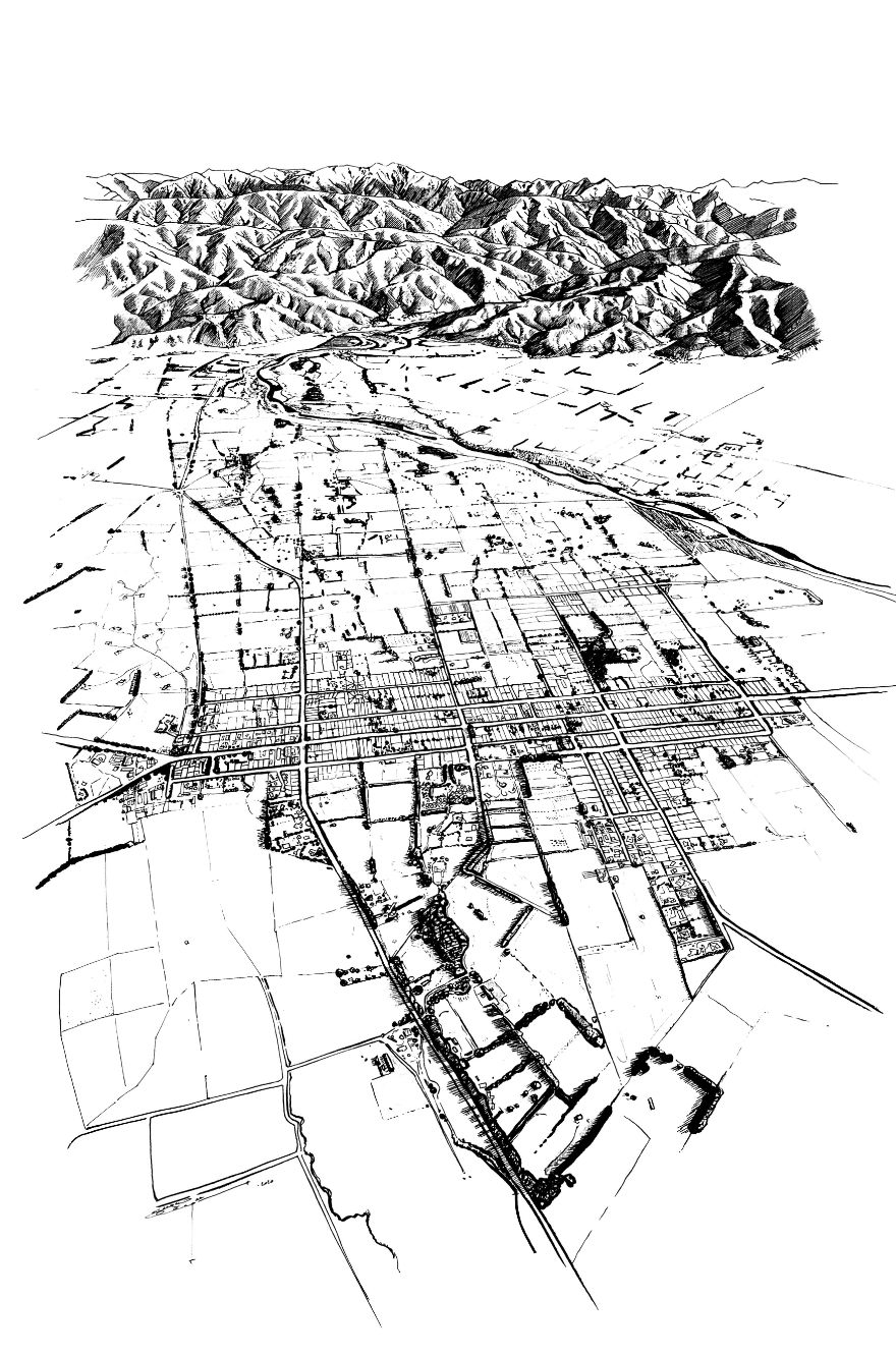 My 13 Drawings Of New Zealand Towns, Cities, And Islands With A Panoramic Perspective