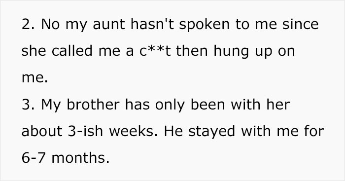 Woman Is Fed Up With Her Brother Living With Her For Free And Kicks Him Out, Gets Scolded By Her Aunt So She Drops Him Off At Her House Woman Is Fed Up With Her Brother Living With Her For Free And Kicks Him Out, Gets Scolded By Her Aunt So She Drops Him Off At Her House