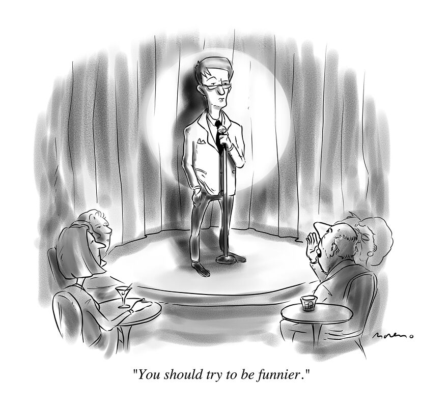 25 Absurd-Yet-Funny Cartoons I&#8217;ve Made That Got Rejected By &#8220;The New Yorker&#8221; (New Pics)