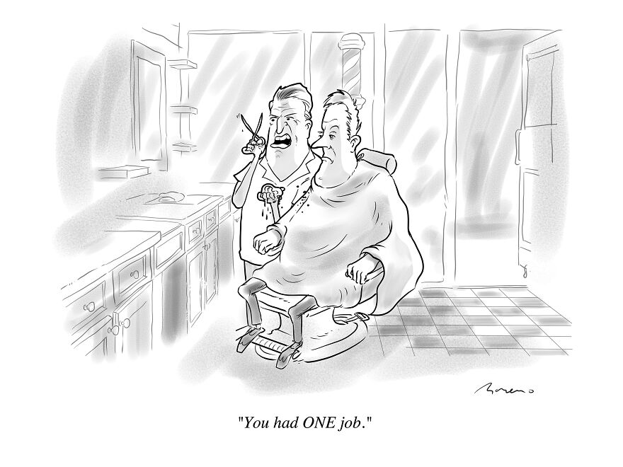 25 Absurd-Yet-Funny Cartoons I&#8217;ve Made That Got Rejected By &#8220;The New Yorker&#8221; (New Pics)