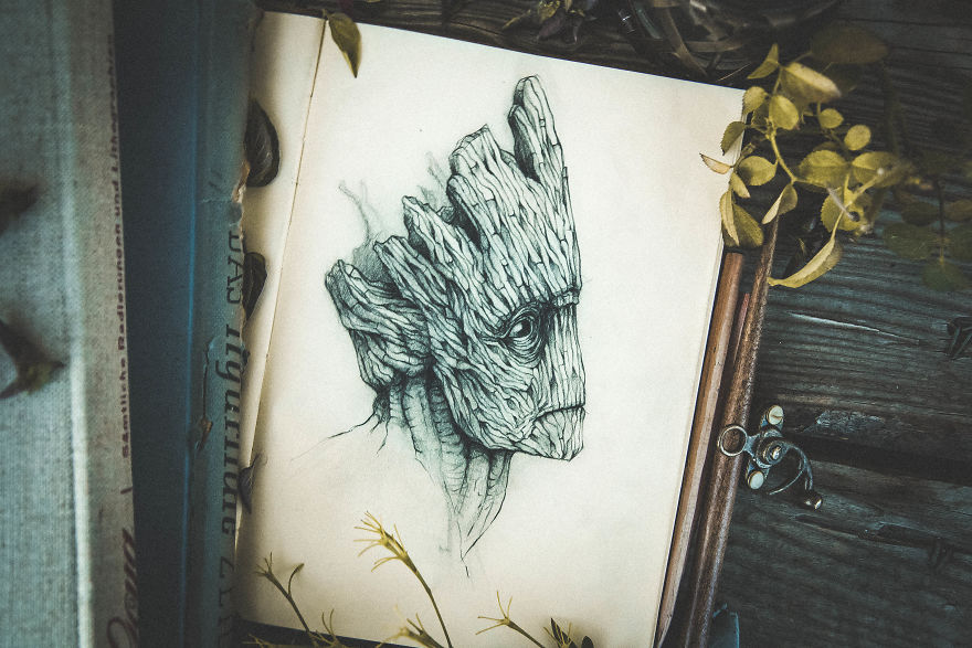 A Collection Of Pencil Drawings I Made Of Some Famous Movie Characters, Sculptures And Skulls (24 Pics) A Collection Of Pencil Drawings I Made Of Some Famous Movie Characters, Sculptures And Skulls (24 Pics)