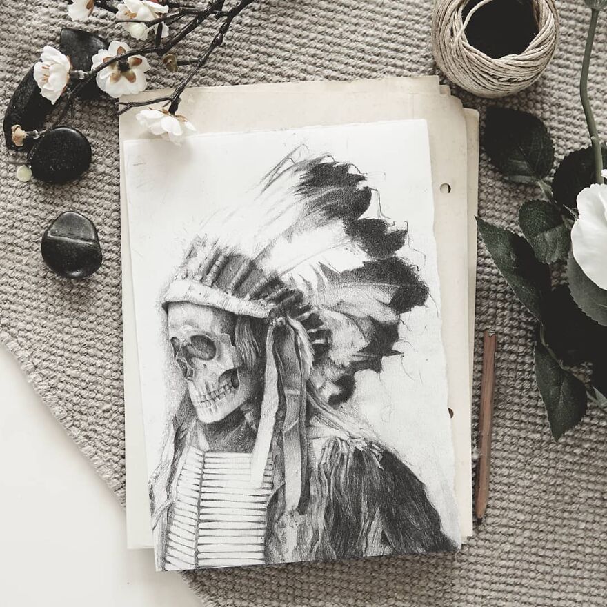 A Collection Of Pencil Drawings I Made Of Some Famous Movie Characters, Sculptures And Skulls (24 Pics) A Collection Of Pencil Drawings I Made Of Some Famous Movie Characters, Sculptures And Skulls (24 Pics)