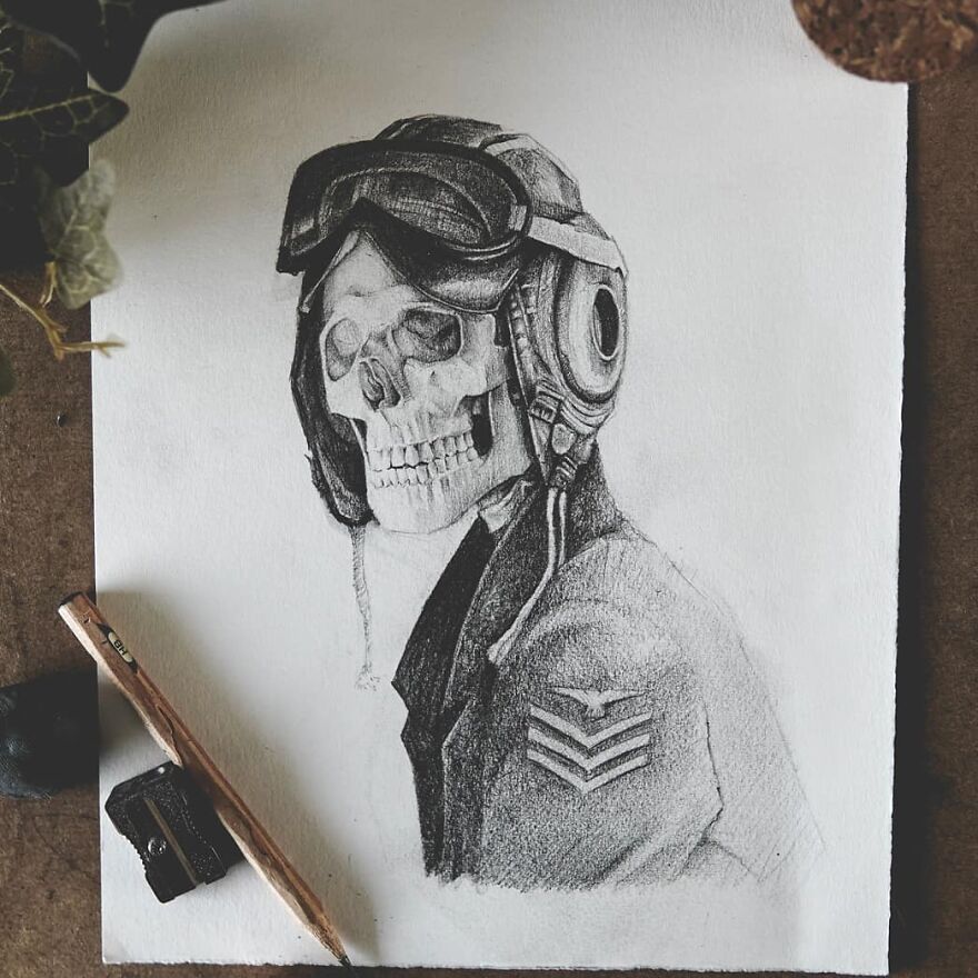 A Collection Of Pencil Drawings I Made Of Some Famous Movie Characters, Sculptures And Skulls (24 Pics) A Collection Of Pencil Drawings I Made Of Some Famous Movie Characters, Sculptures And Skulls (24 Pics)