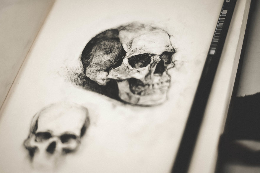 A Collection Of Pencil Drawings I Made Of Some Famous Movie Characters, Sculptures And Skulls (24 Pics) A Collection Of Pencil Drawings I Made Of Some Famous Movie Characters, Sculptures And Skulls (24 Pics)