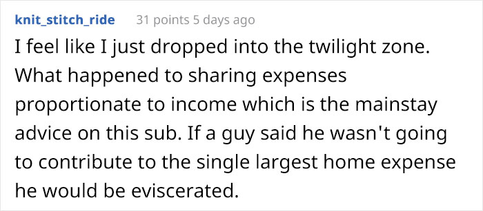 Guy Is Shocked At How Much His Girlfriend Earns, Wants Her To Pay Half Of His Mortgage After Moving In Guy Is Shocked At How Much His Girlfriend Earns, Wants Her To Pay Half Of His Mortgage After Moving In