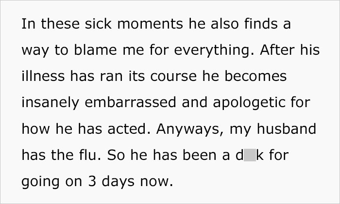 Husband Throws Temper Tantrums Whenever He Gets Sick, Wife Can’t Handle It And Calls His Mother To Collect Him Husband Throws Temper Tantrums Whenever He Gets Sick, Wife Can’t Handle It And Calls His Mother To Collect Him