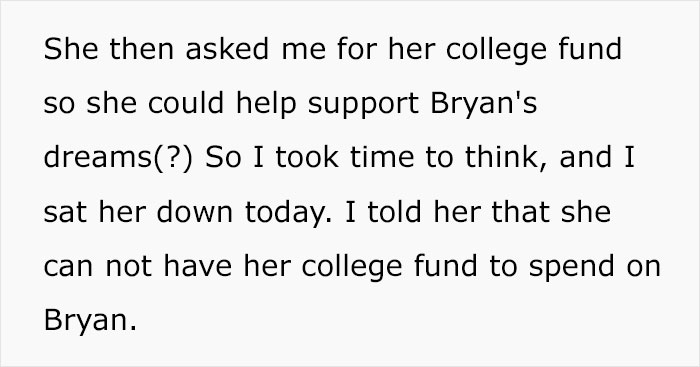 Soon-To-Be College Student Wanted To Use Her School Funding To Support Her Toxic BF’s “Dreams”, Mom Refused And It Caused Their Breakup Soon-To-Be College Student Wanted To Use Her School Funding To Support Her Toxic BF’s “Dreams”, Mom Refused And It Caused Their Breakup