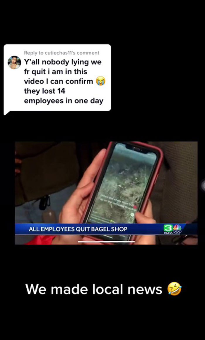 Entire Bagel Shop Staff Quit After Manager Got Fired, Video Goes Viral Entire Bagel Shop Staff Quit After Manager Got Fired, Video Goes Viral