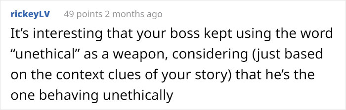 Ex-Employee Called &#8220;Unethical&#8221; For Leaving For A Better Job Because The Whole Company Relies On Him