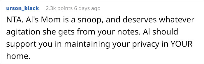 Woman Finds Out Her Fiance’s Mom Snoops Around Her Stuff, So She Leaves Hilariously Embarrassing Notes Around The House Woman Finds Out Her Fiance’s Mom Snoops Around Her Stuff, So She Leaves Hilariously Embarrassing Notes Around The House