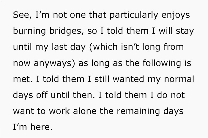 Company “Punishes” Employee For Leaving By Giving Them Work Every Day For Two Weeks Company “Punishes” Employee For Leaving By Giving Them Work Every Day For Two Weeks