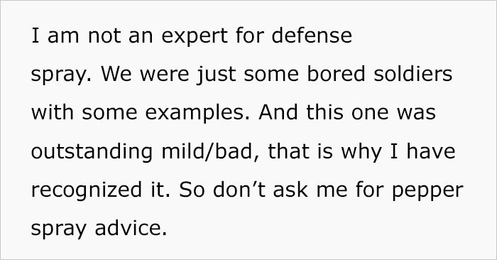 Guy Screws Up By Telling A Woman On Their First Date That Her Pepper Spray Is Useless Guy Screws Up By Telling A Woman On Their First Date That Her Pepper Spray Is Useless
