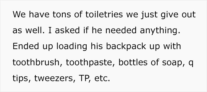 Homeless Man Comes To Hotel Front Desk At Night To Ask About Transit Schedules, Ends Up Showered With Hotel Supplies Stolen By Receptionist Homeless Man Comes To Hotel Front Desk At Night To Ask About Transit Schedules, Ends Up Showered With Hotel Supplies Stolen By Receptionist