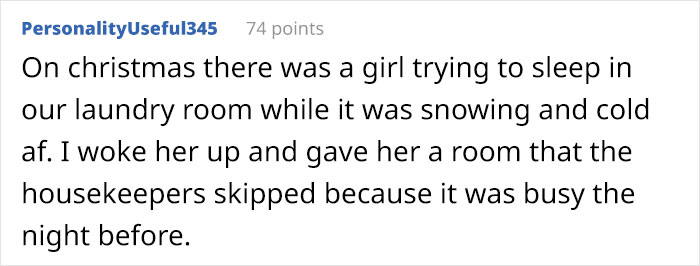 Homeless Man Comes To Hotel Front Desk At Night To Ask About Transit Schedules, Ends Up Showered With Hotel Supplies Stolen By Receptionist Homeless Man Comes To Hotel Front Desk At Night To Ask About Transit Schedules, Ends Up Showered With Hotel Supplies Stolen By Receptionist