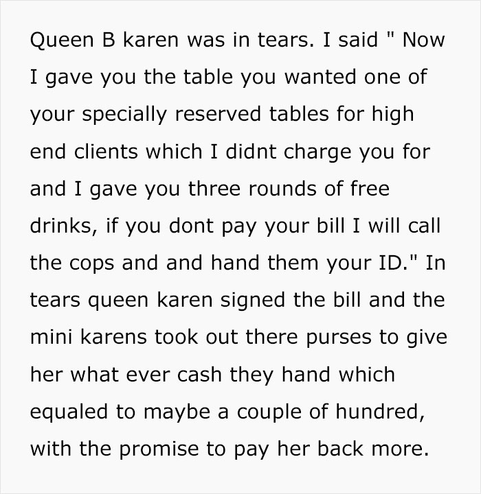 Karen Confuses The Restaurant Owner With A Waiter, Treats Him Like Garbage, Ends The Night With An Unexpected $4k Bill Karen Confuses The Restaurant Owner With A Waiter, Treats Him Like Garbage, Ends The Night With An Unexpected $4k Bill