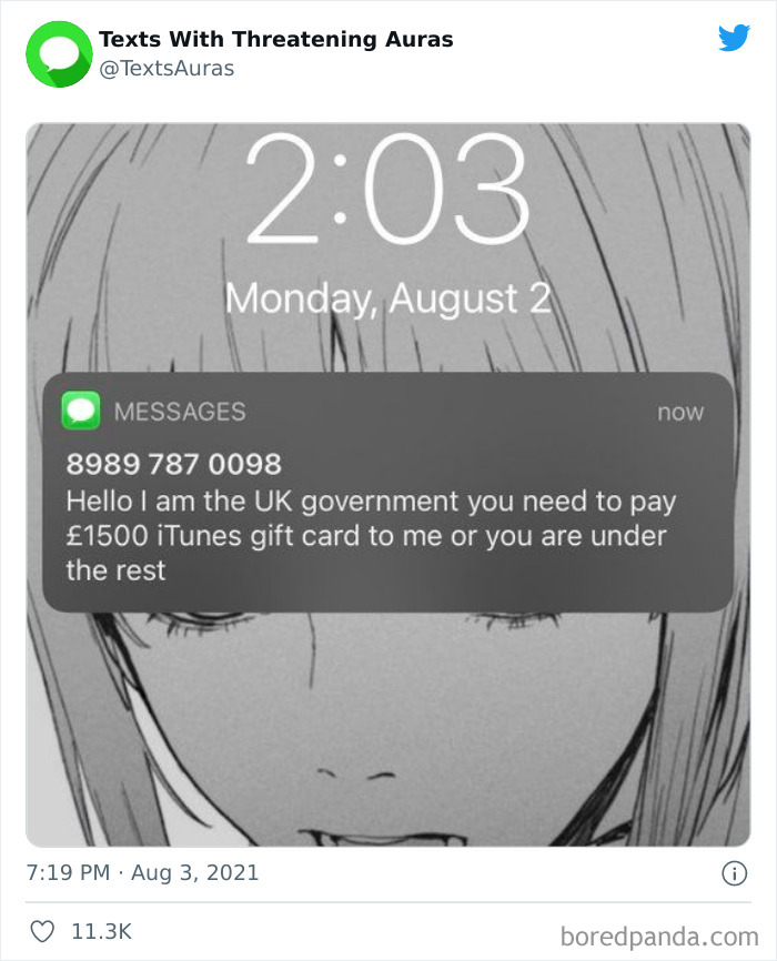 30 “Cursed” Texts With The Most Threatening Auras Shared On This Account 30 “Cursed” Texts With The Most Threatening Auras Shared On This Account