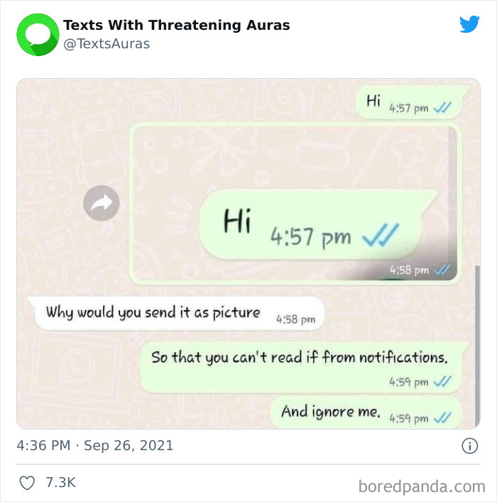 30 “Cursed” Texts With The Most Threatening Auras Shared On This Account 30 “Cursed” Texts With The Most Threatening Auras Shared On This Account